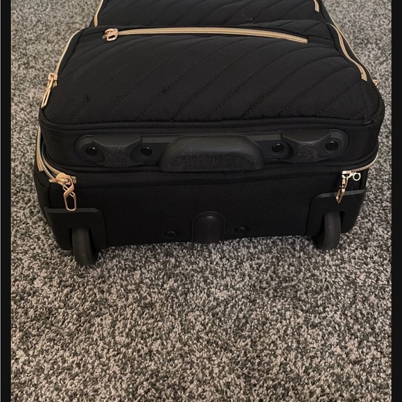 Black and Gold Rolling Bag - Picture 4 of 5